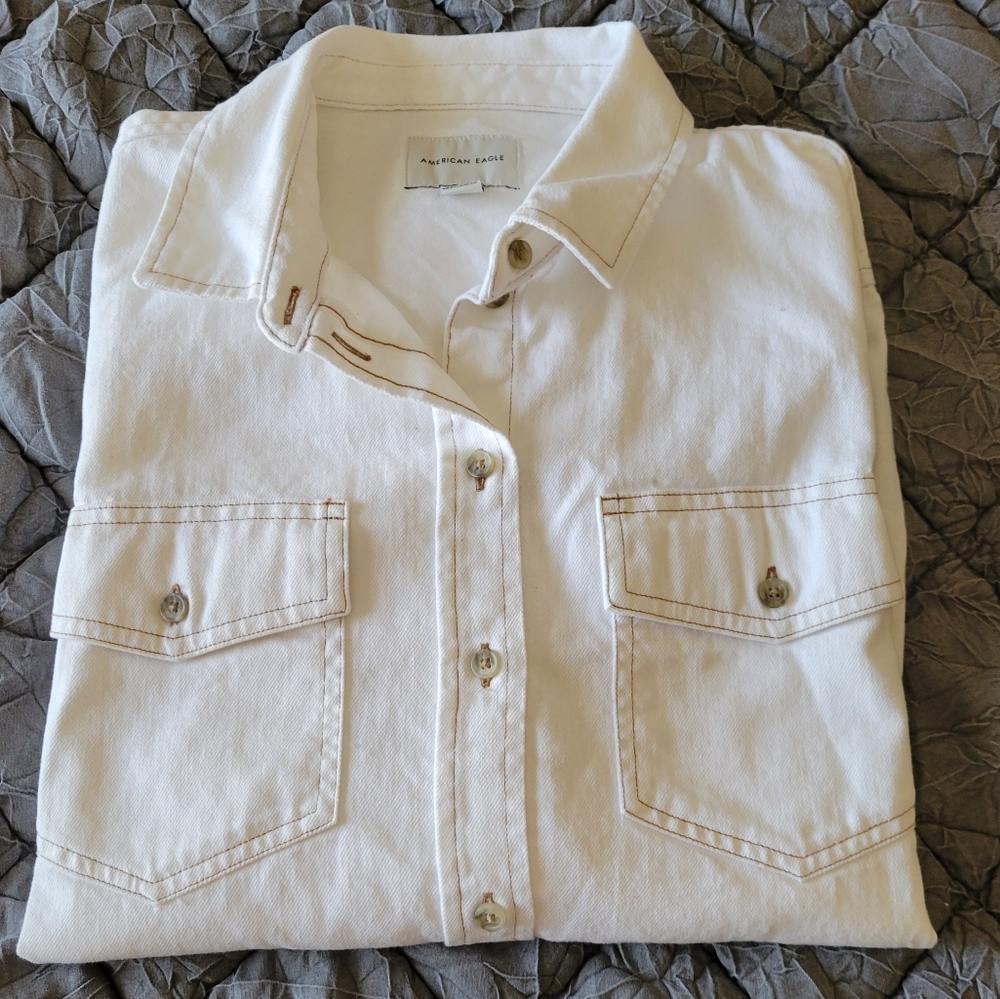 White Western Button Down